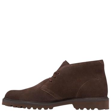CLARKS MENS LACE ANKLE BOOT - BROWN